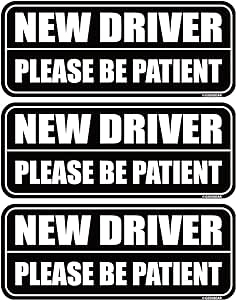 New driver please be patient stickers